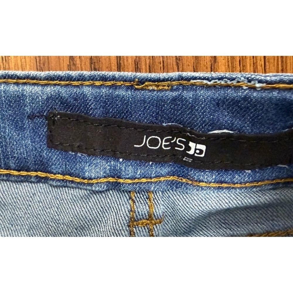 Joes Jeans Girls‎ Size 7 Blue Denim Frayed Side Stripe Slim Jeans *see note* - Picture 12 of 16